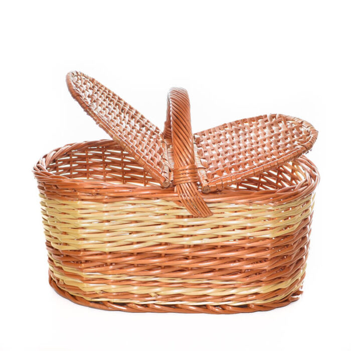 Piknik košara - oval - Slika 3